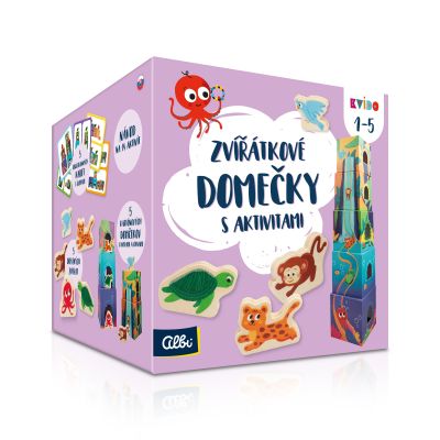 Zvířátkové domečky s aktivitami - Kvído Albi Albi
