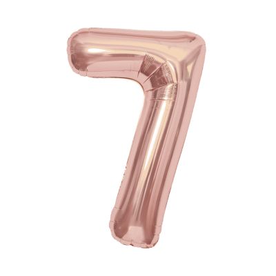 Balónek fóliový 85 cm rose gold číslo 7 Albi Albi