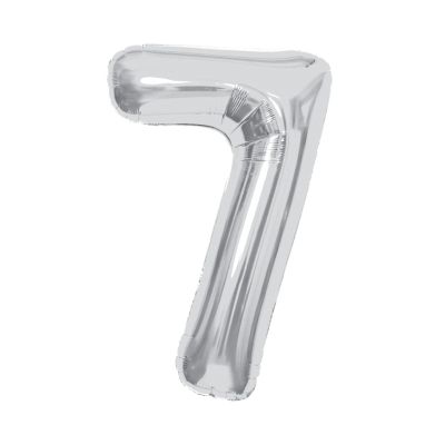 Balónek fóliový 85 cm stříbrný číslo 7 Albi Albi