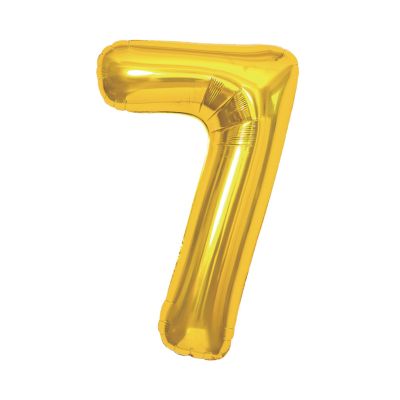 Balónek fóliový 85 cm zlatý číslo 7 Albi Albi