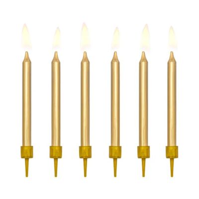 Svíčky dortové zlaté 6 ks Albi Albi