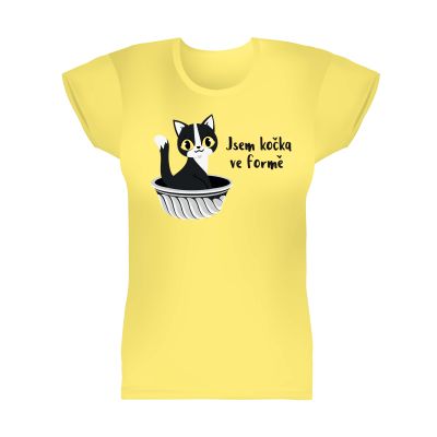 Dámské tričko - Jsem kočka ve formě