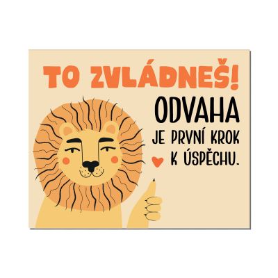 Cedulka na dveře - To zvládneš Albi Albi