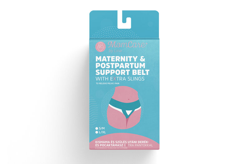 MOMCARE Pás těhotenský a poporodní podpůrný pro zmírnění pánevních bolestí vel. L-XL MOMCARE
