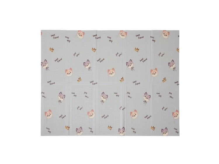 LALALU Podložka na hraní kempová skládací Funny Puppies 200x150 cm Lalalu