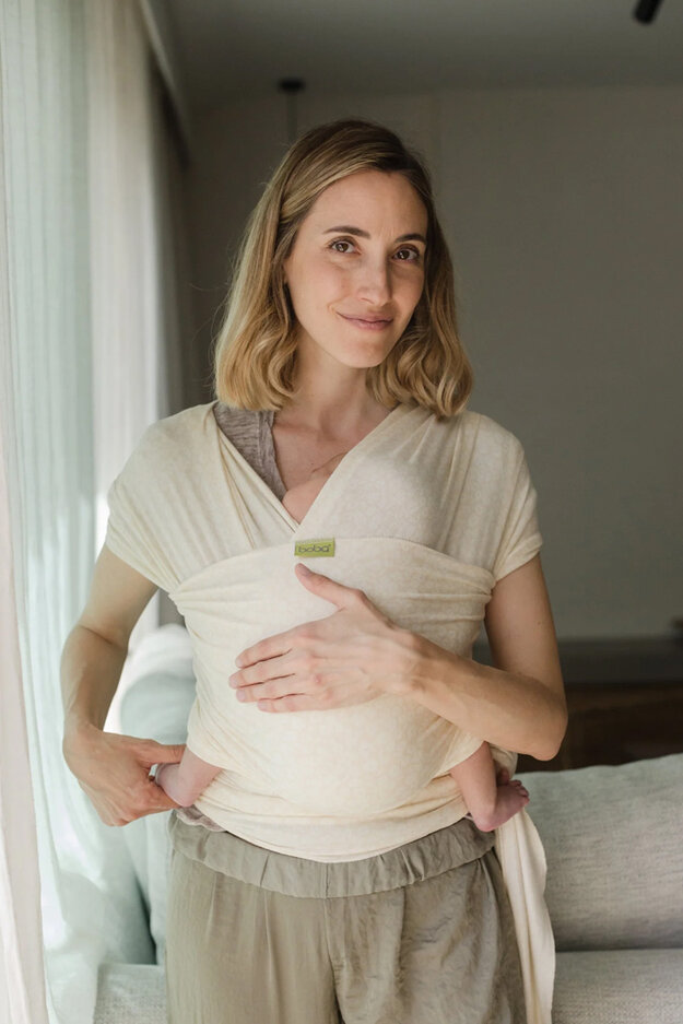 BOBA Nosítko dětí / šátek Serenity Wrap - Sand Oat Meadow Boba