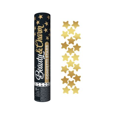 Konfety vystřelovací hvězdy zlaté 30 cm Albi Albi