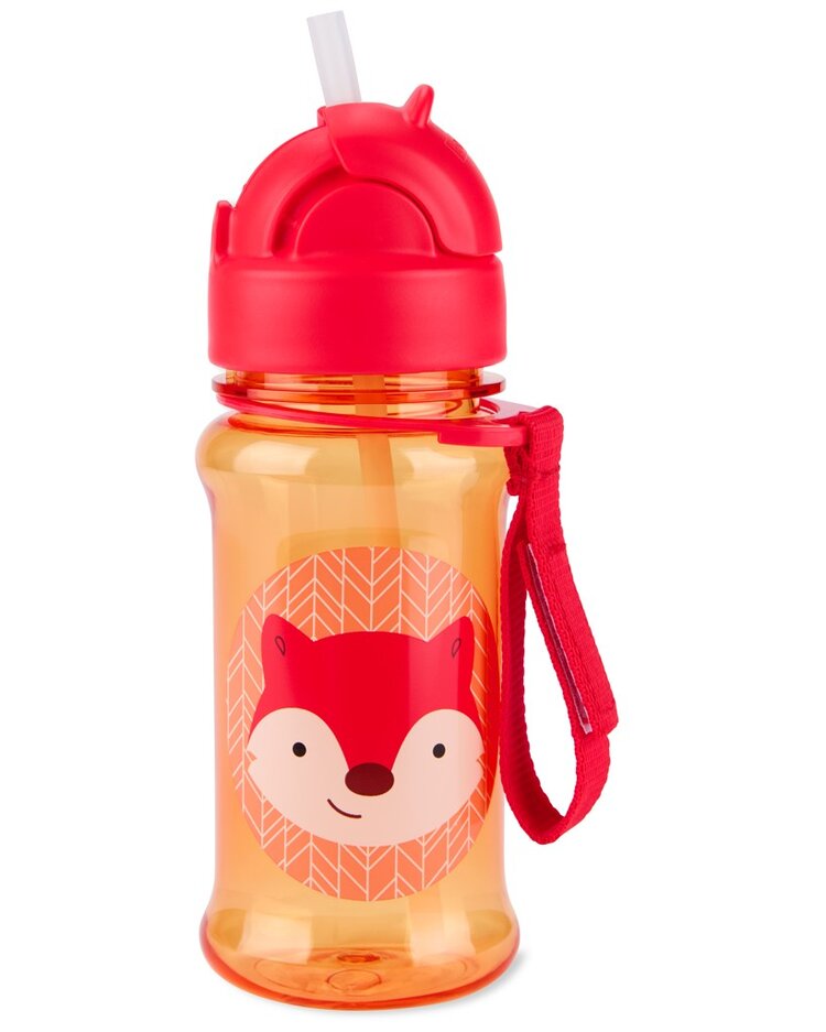 SKIP HOP Zoo tritan Láhev s brčkem 355ml Liška 12m+ Skip Hop