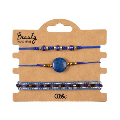 Náramky - Modrý kámen Albi Albi