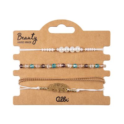 Náramky - Zlatý list Albi Albi