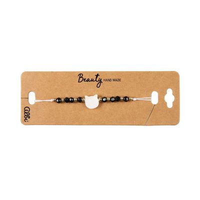 Náramek - Černobílá kočka Albi Albi