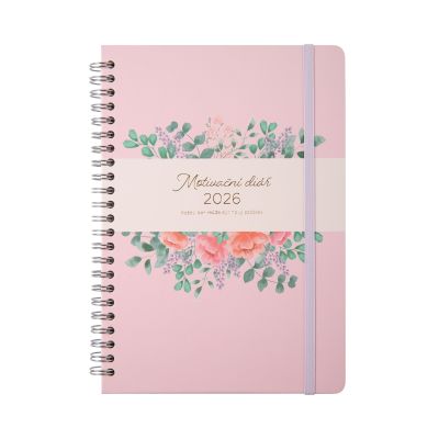 Růžový motivační diář A5 Albi Albi
