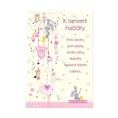 Přání k narození holčičky Albi Albi