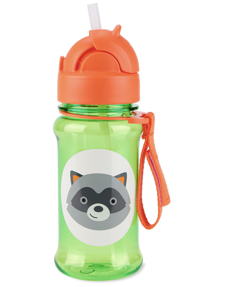 SKIP HOP Zoo tritan Láhev s brčkem 355ml Medvídek mýval 12m+ Skip Hop