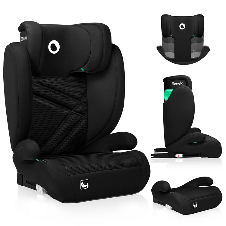 LIONELO Autosedačka Hugo i-Size (100-150 cm) Black Carbon LIONELO