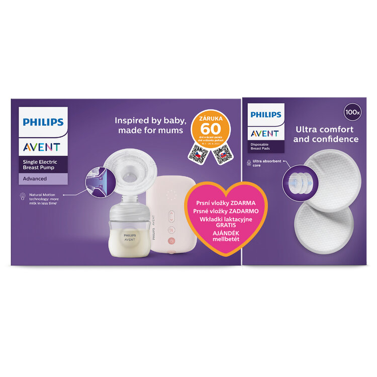 Philips AVENT Odsávačka mateřského mléka elektrická SCF395/31+Dárek Philips Avent