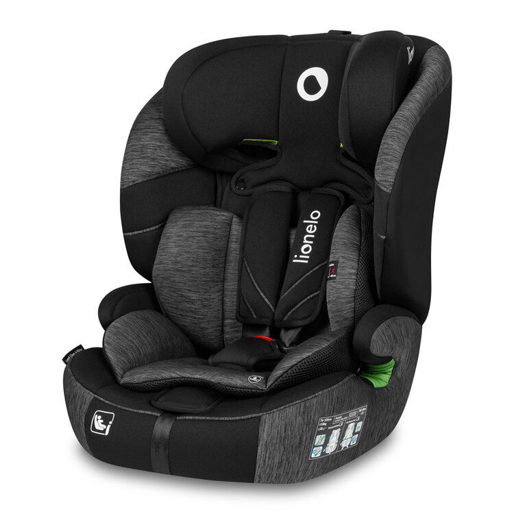 LIONELO Autosedačka Levi One i-Size (76-150 cm) Black Grey LIONELO