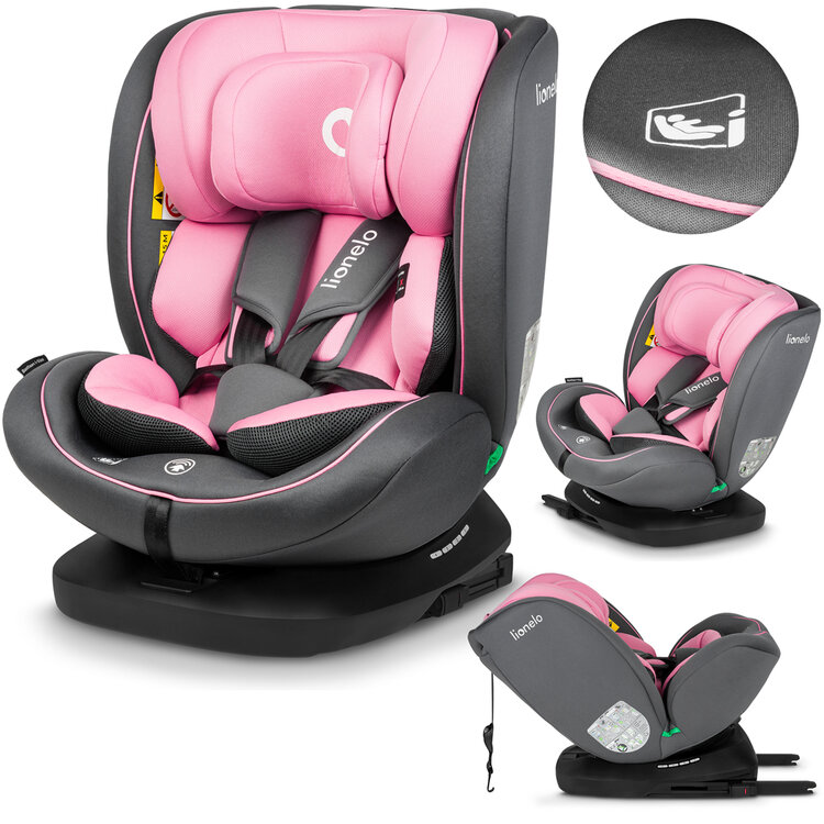 LIONELO Autosedačka Bastiaan i-Size (40-150 cm) Pink Baby LIONELO