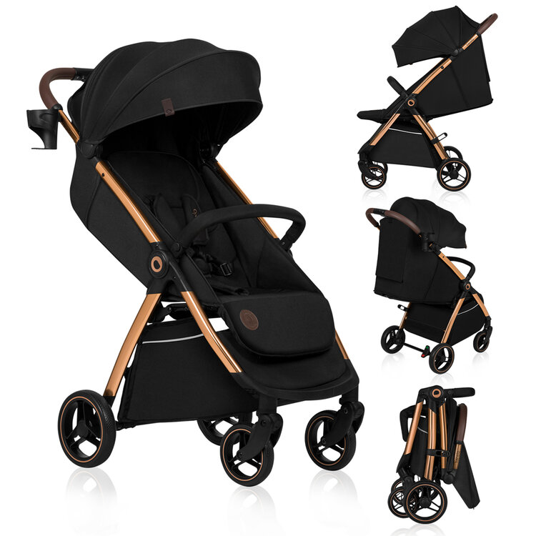 LIONELO Kočárek sportovní Ingrid Black Onyx LIONELO