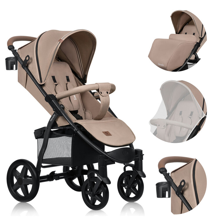 LIONELO Kočárek sportovní Annet Plus Beige Sand LIONELO