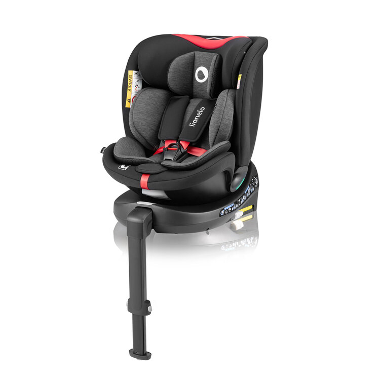 LIONELO Autosedačka Navy i-Size (40-150 cm) Black Red LIONELO