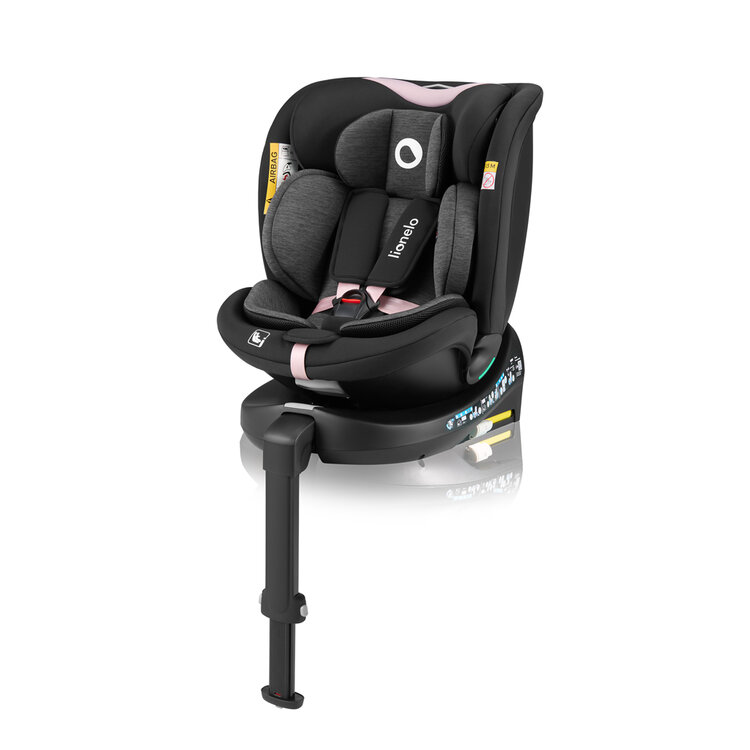 LIONELO Autosedačka Navy i-Size (40-150 cm) Black Pink LIONELO
