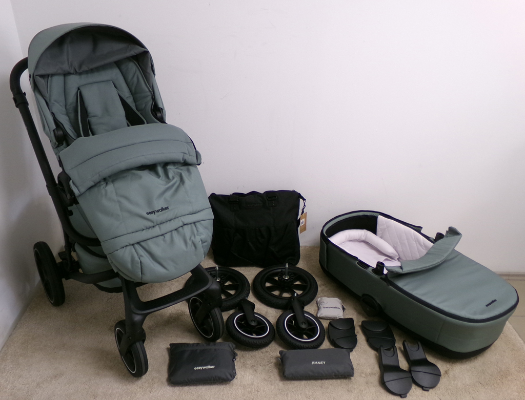 EASYWALKER Kočárek kombinovaný Jimmey Thyme Green XXL AIR + RWS Easywalker