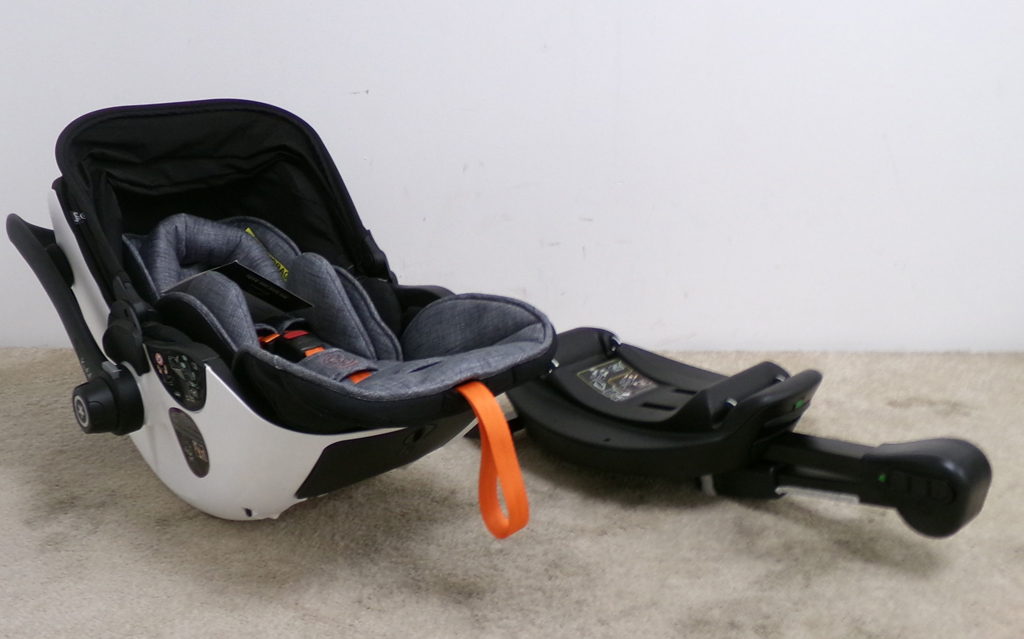 KIDDY Autosedačka Evoluna i-size 2 + Isofix základna 40-83 cm Grey Mel.-Safe Orange Kiddy