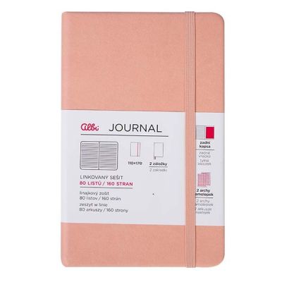 Střední journal blok - Růžový Albi Albi