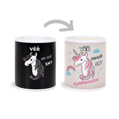 Měnicí hrnek - Jednorožec Albi Albi