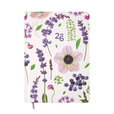 Týdenní diář - Fialové květiny Albi Albi