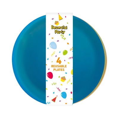 Talíře plastové barevné 4 ks Albi Albi