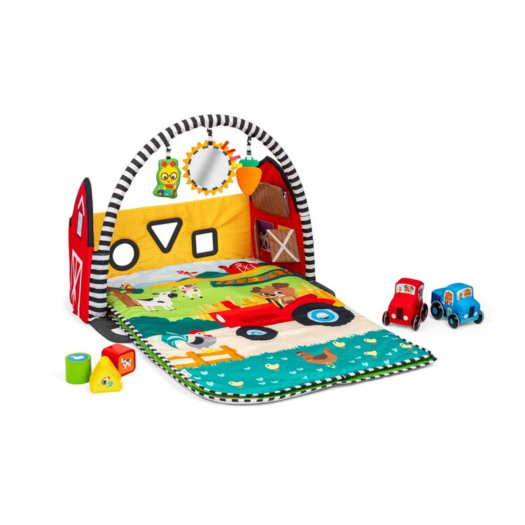 BABY EINSTEIN Deka na hraní s 3D farmou Busy Barnyard™ 0m+ Baby Einstein