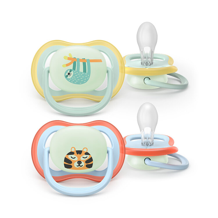 Philips AVENT Šidítko Ultra air noční 0-6m chlapec