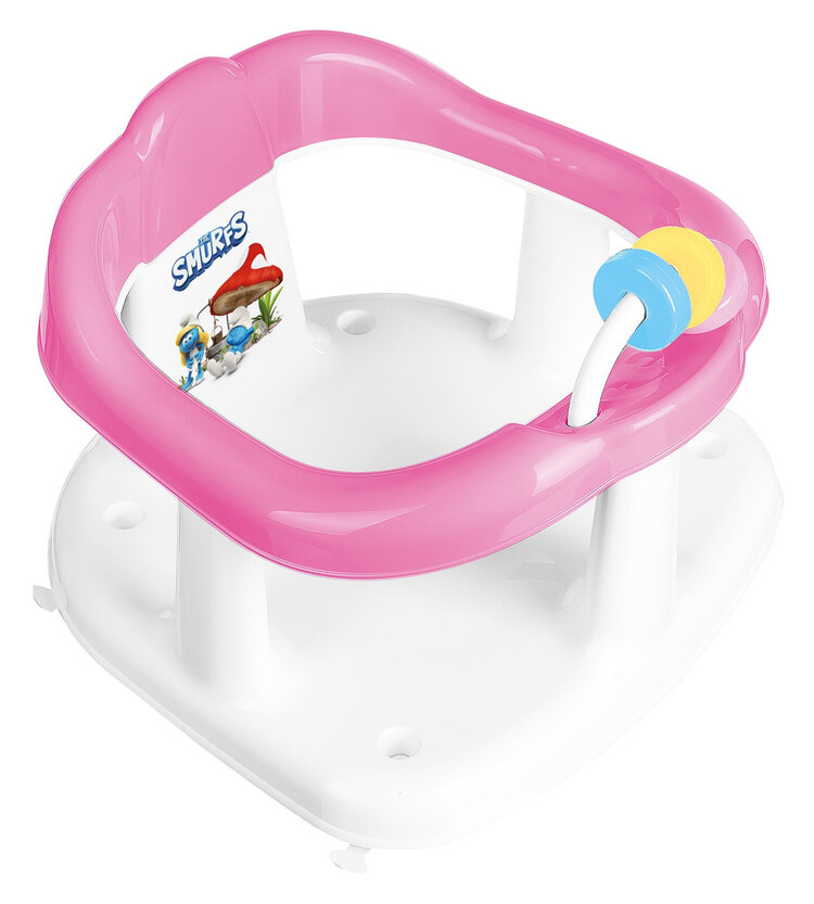 MALTEX Sedadlo do vany s hračkami Šmoulové - Pink Maltex