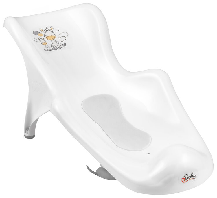 MALTEX Lehátko do vany s protiskluzovou podložkou Zebra - White Maltex