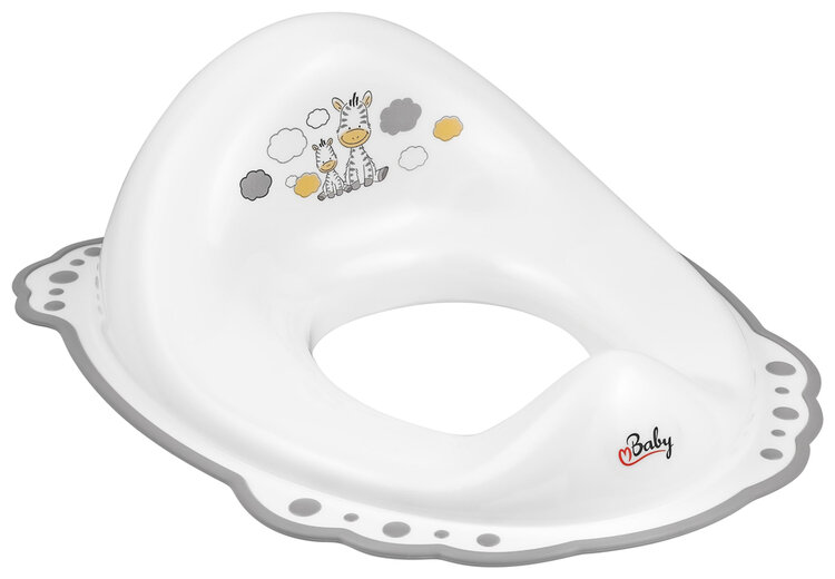 MALTEX Redukce na WC protiskluzová Zebra - White/Grey Maltex