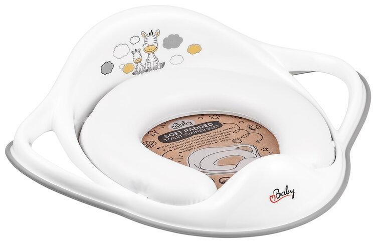MALTEX Redukce na WC s úchyty měkká Zebra - White Maltex