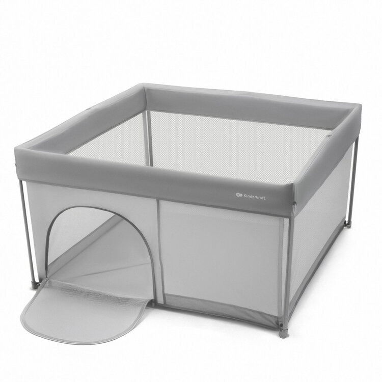 KINDERKRAFT Ohrádka pro děti skládací Ziki Light Grey Kinderkraft