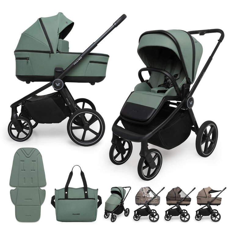 MUUVO Kočárek kombinovaný Five 2v1 Pine Green Muuvo