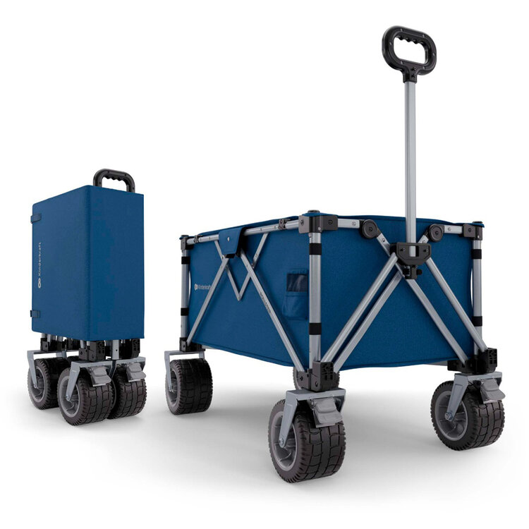 KINDERKRAFT Vozík přepravní skladací Wagon Rollster Blue Kinderkraft