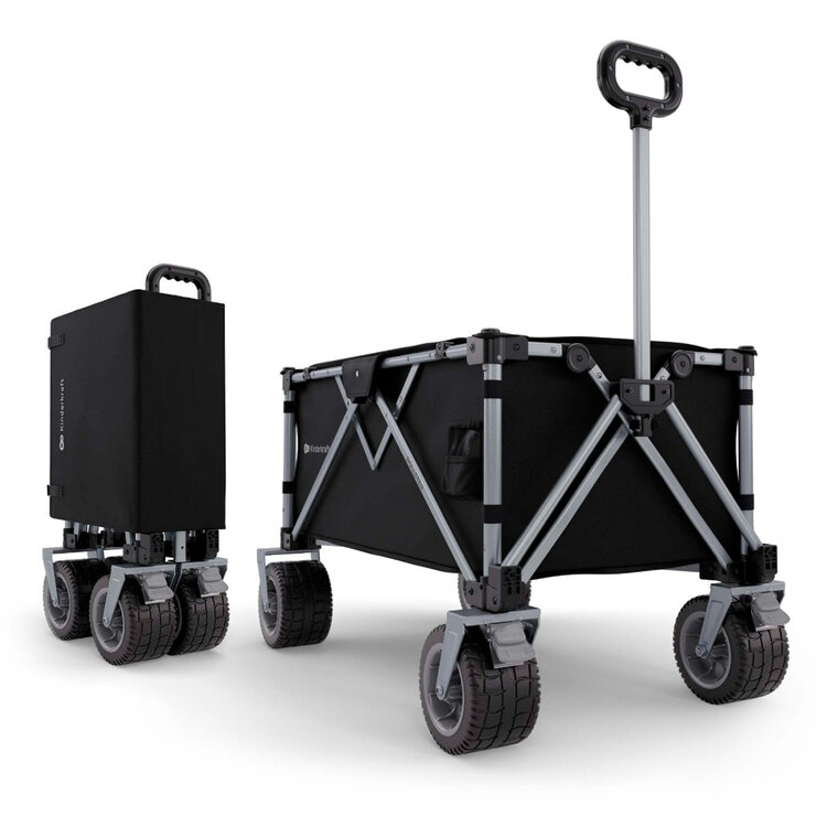 KINDERKRAFT Vozík přepravní skladací Wagon Rollster Black Kinderkraft