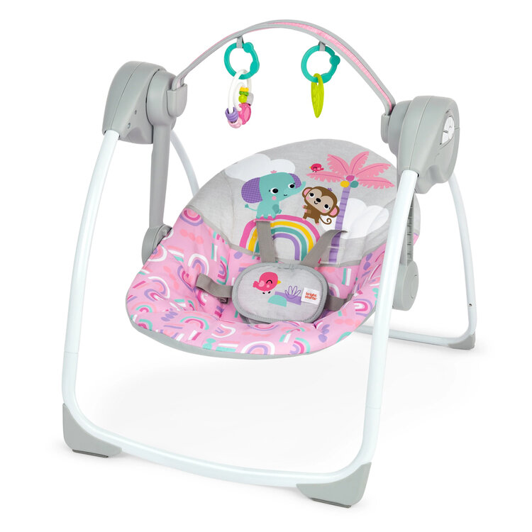 BRIGHT STARTS Houpačka s melodií Pink Paradise™  0m+ do 9kg Bright Starts