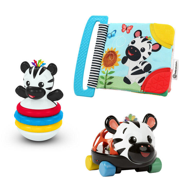 BABY EINSTEIN Dárkový set multisenzorických hraček Zen the Zebra™ 3m+ Baby Einstein