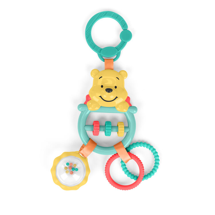 BRIGHT STARTS Hračka na C kroužku aktivní Winnie the Pooh Busy Bear™ 0m+ Bright Starts