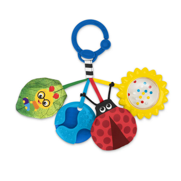 BABY EINSTEIN Hračka senzorická na C kroužku Touch of Nature™ 0m+ Baby Einstein