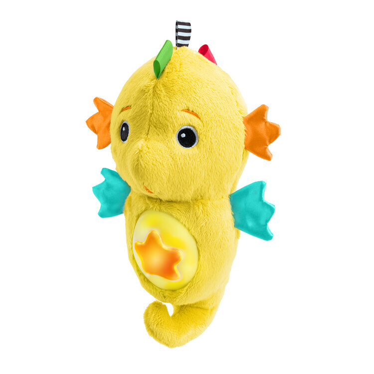BABY EINSTEIN Hračka uklidňující se senzorem pláče mořský koník žlutý Sea Dreams Seahorse™ 0m+ Baby Einstein