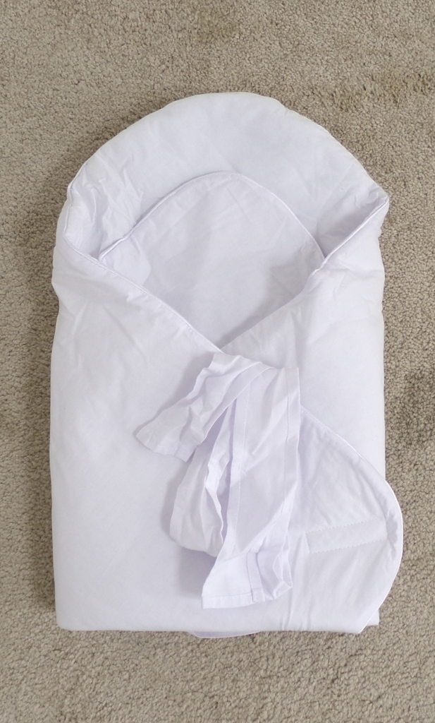 FEEDO Zavinovačka s kokosovou vložkou Pure White 75 x 75 cm Feedo