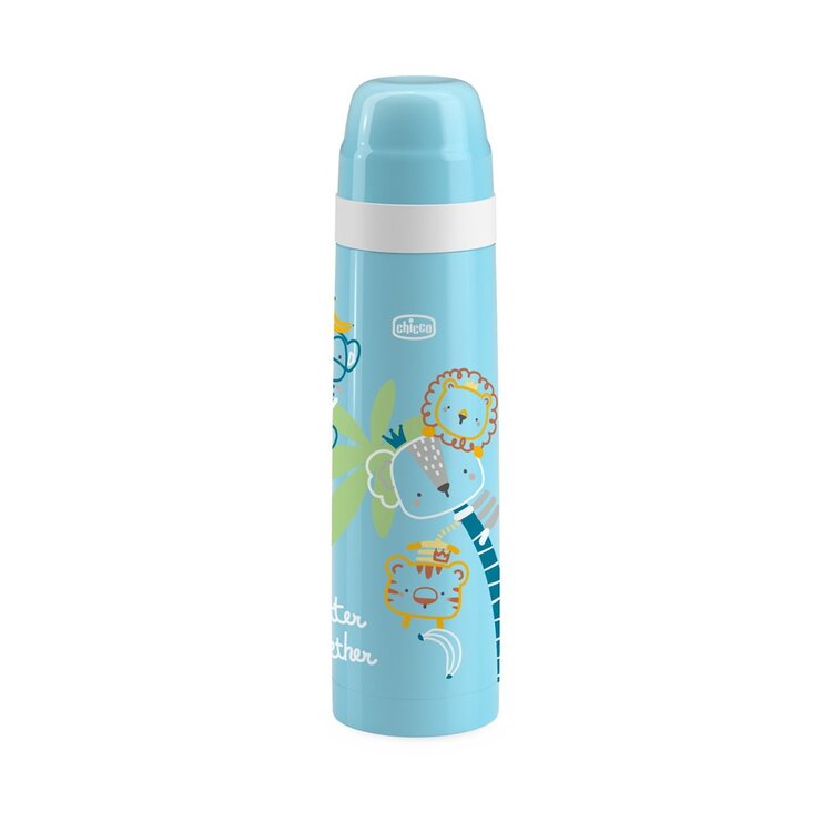 CHICCO Termoska modrá s obrázky 500 ml Chicco