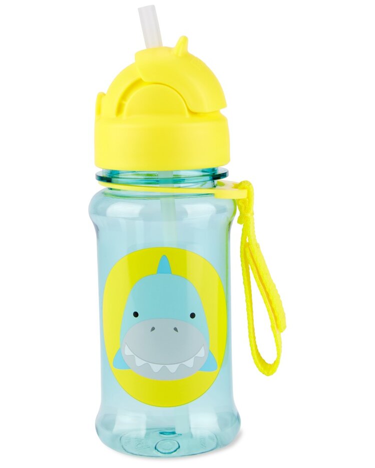 SKIP HOP Zoo tritan Láhev s brčkem 355ml Žralok 12m+ Skip Hop